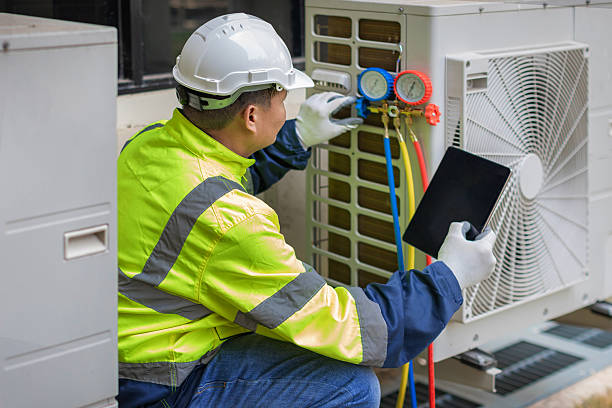 Professional Hvac Installation technician working in The Lakes, NV